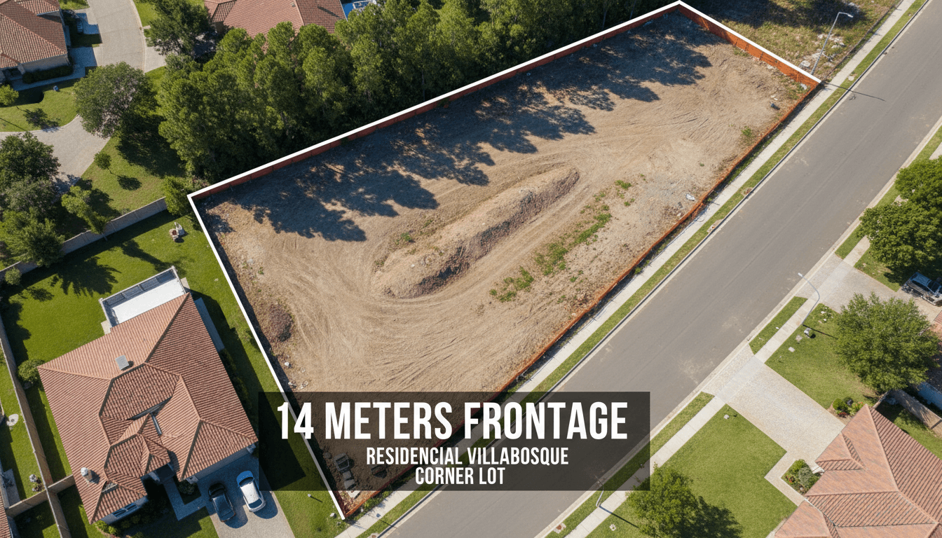 14-meter street frontage at Residencial Villabosque